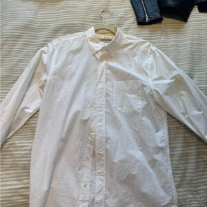 Men's White Button-Down Shirt